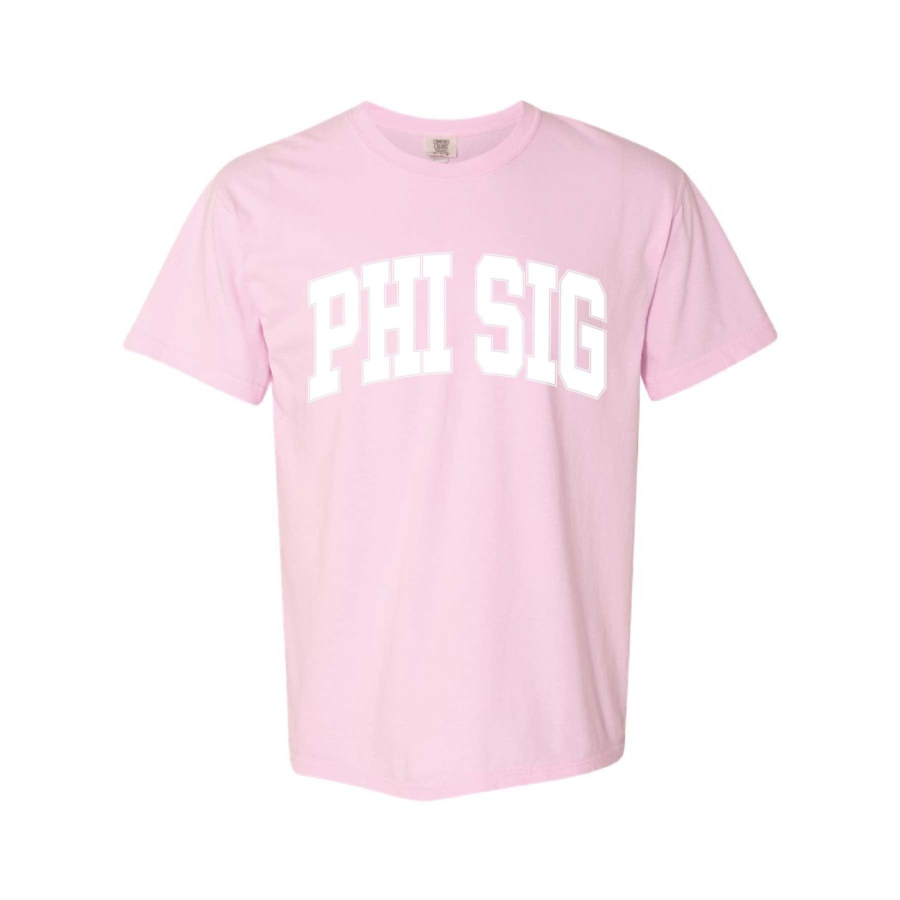 Ali & Ariel Blossom Comfort Colors Collegiate Tee Phi Sigma Sigma / Medium