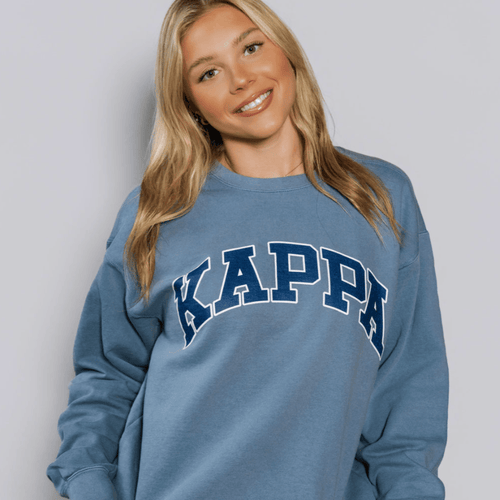 Ali & Ariel Blue And Navy Comfort Colors Crewneck