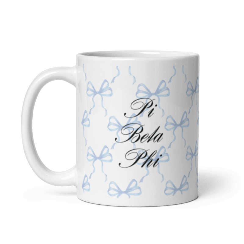Ali & Ariel Blue Bow Mug