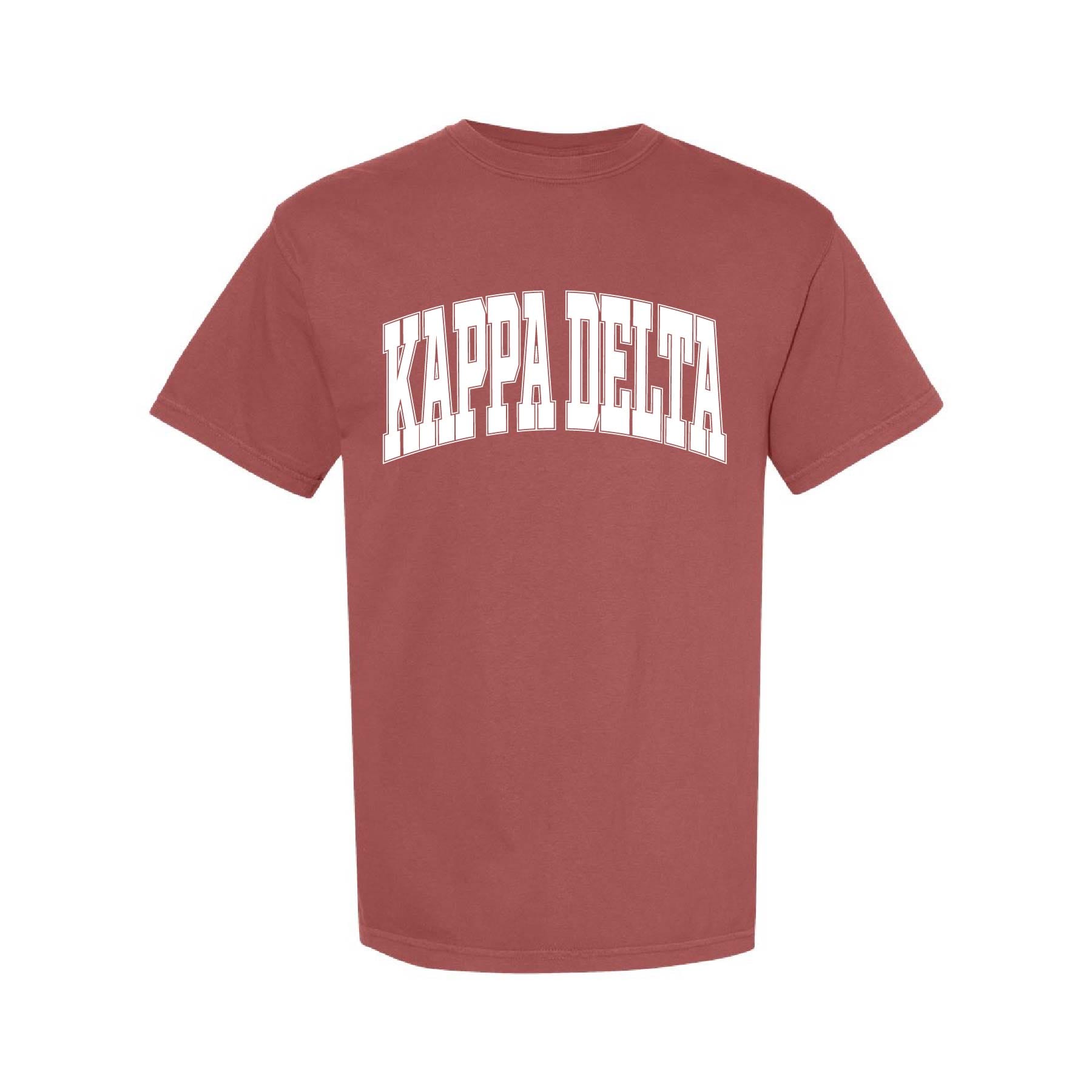 Ali & Ariel Brick Comfort Colors Collegiate Tee Kappa Delta / Medium