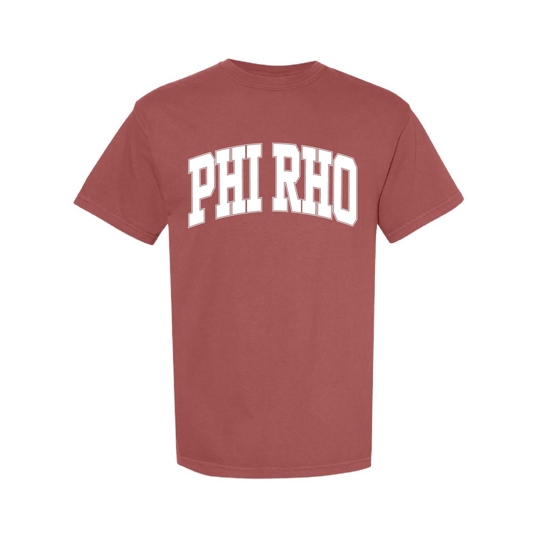 Ali & Ariel Brick Comfort Colors Collegiate Tee Phi Sigma Rho / Medium