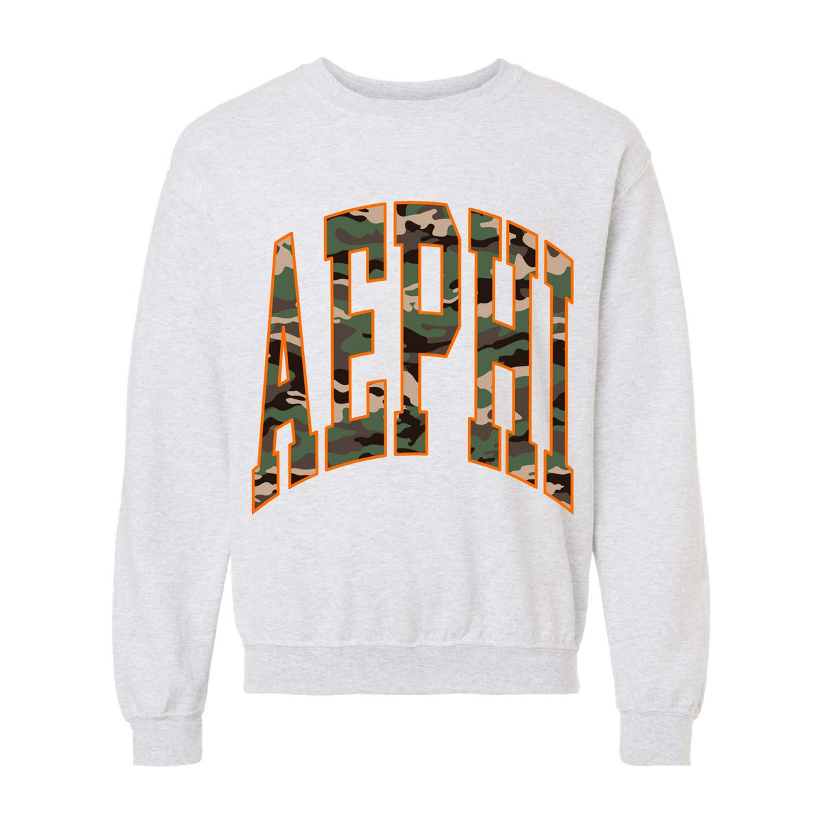 Ali & Ariel Camo Crewneck Alpha Epsilon Phi / Medium