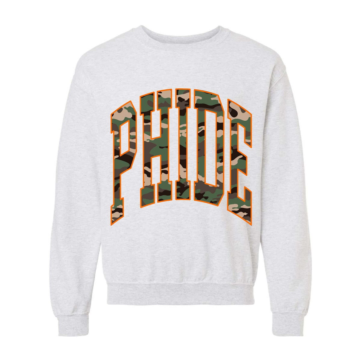 Ali & Ariel Camo Crewneck Phi Delta Epsilon / Medium