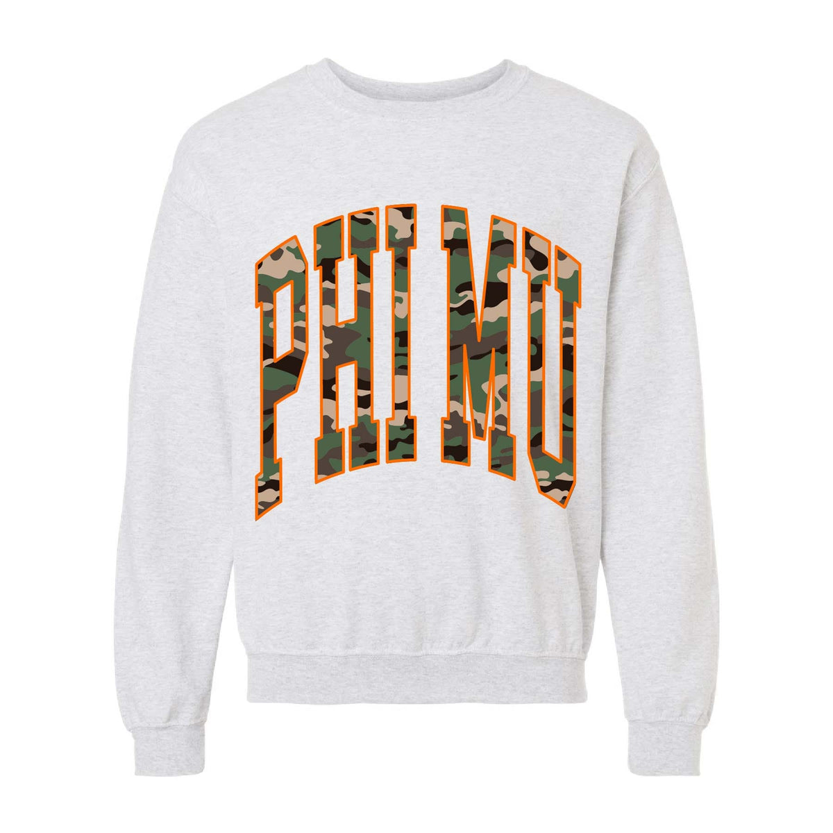Ali & Ariel Camo Crewneck Phi Mu / Medium