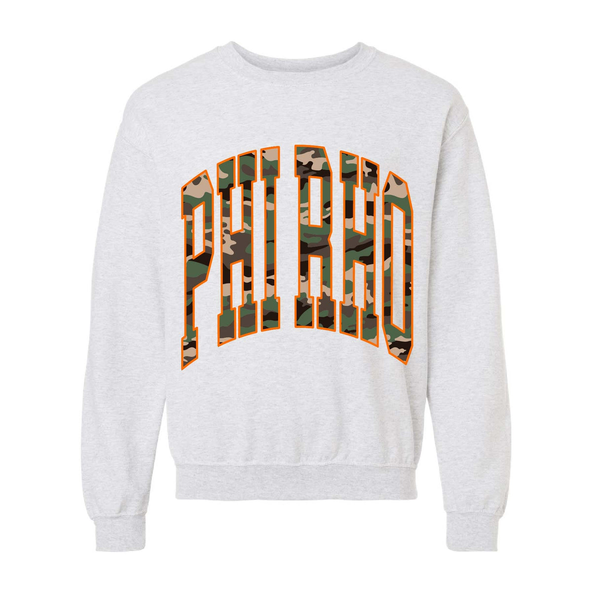 Ali & Ariel Camo Crewneck Phi Sigma Rho / Medium