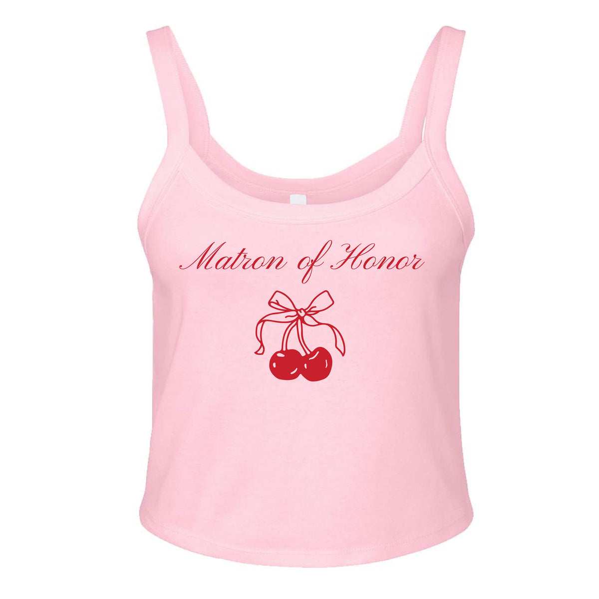 Ali & Ariel Cherry Bridal Tank Matron of Hour / X-Small