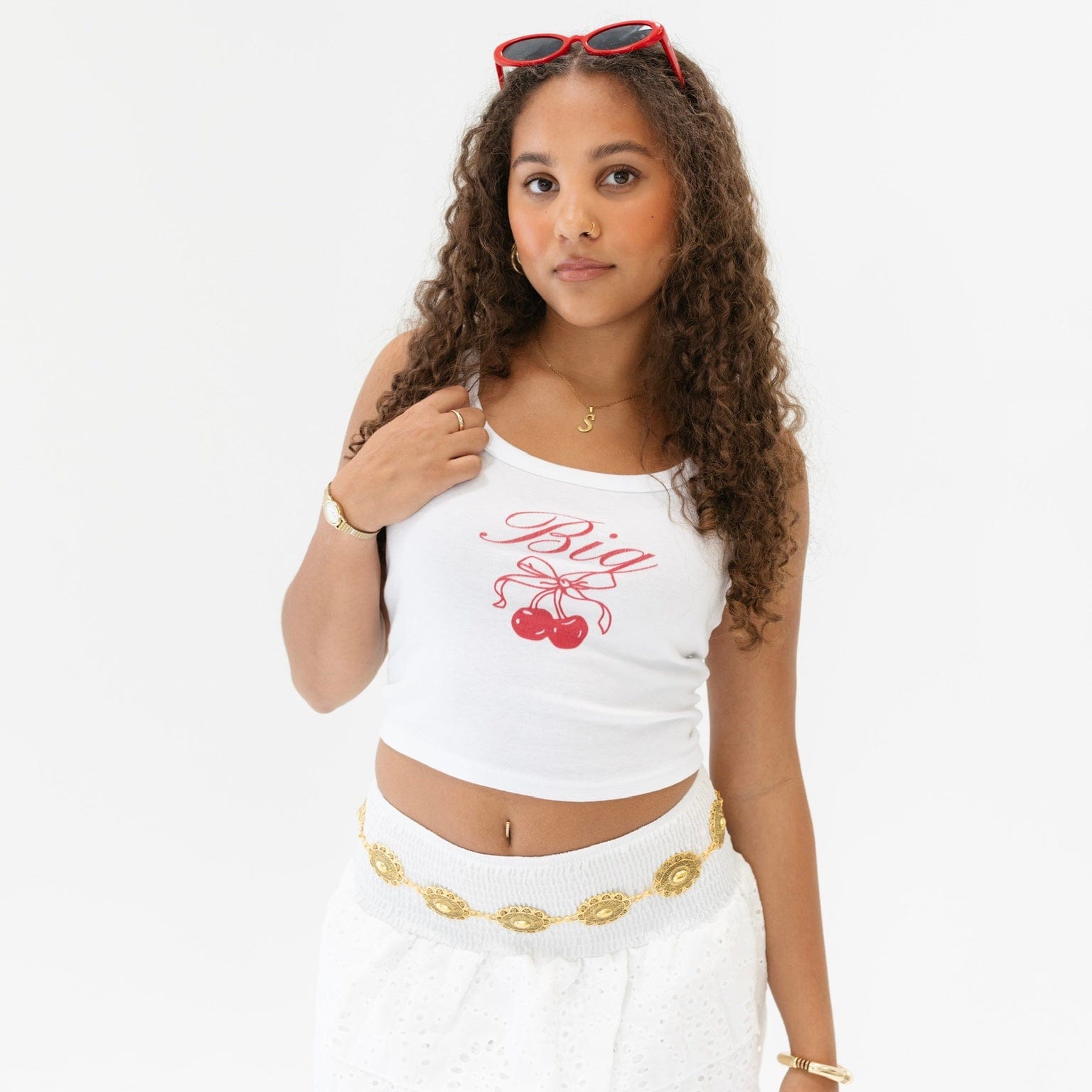 Cherry Fam Tank Top by Ali & Ariel | Sorority Apparel | Greek T-Shirt