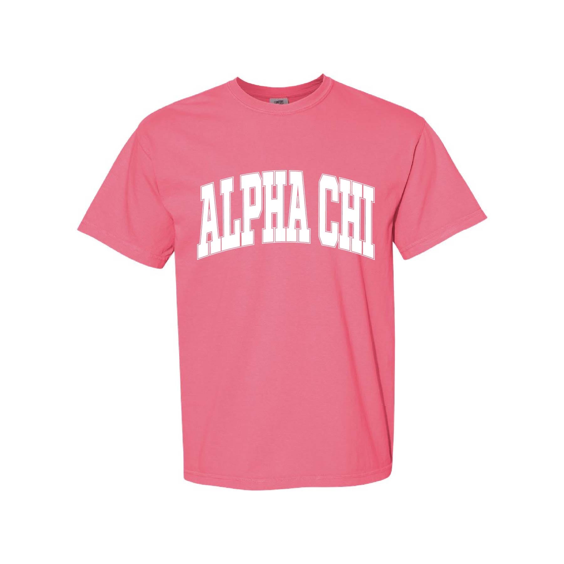 Ali & Ariel Crunchberry Comfort Colors Collegiate Tee Alpha Chi Omega / Medium