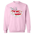 Ali & Ariel Cupid Crewneck Alpha Chi Omega / Medium