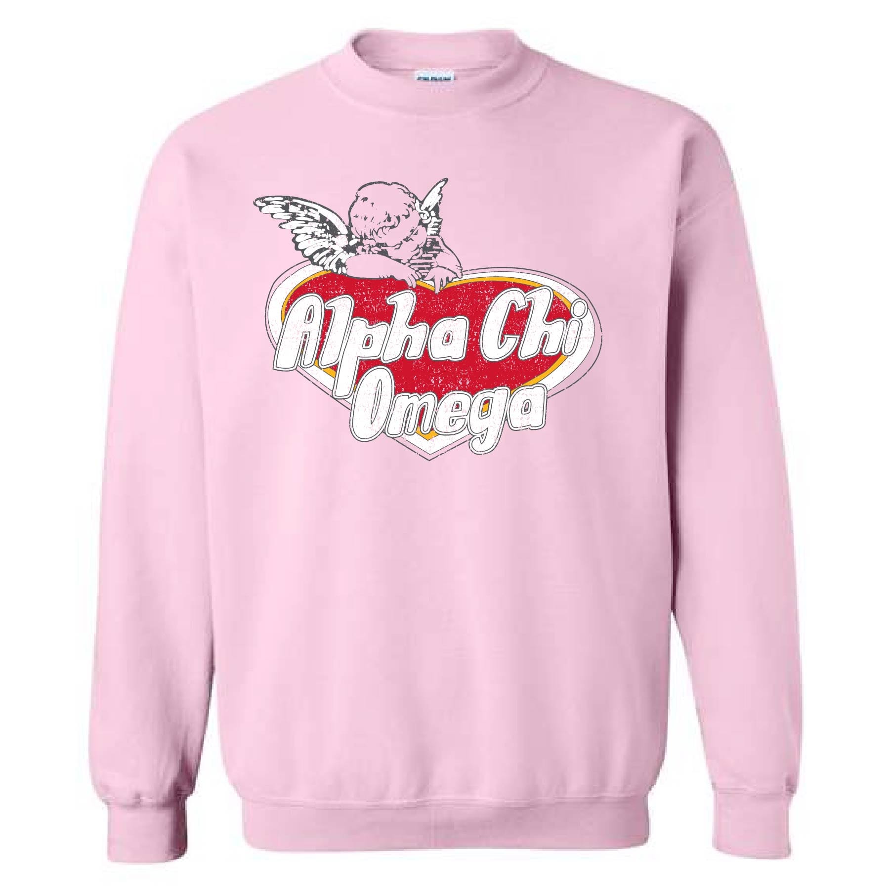 Ali & Ariel Cupid Crewneck Alpha Chi Omega / Medium
