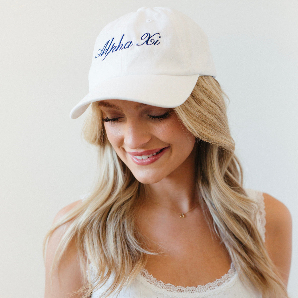 Cursive Embroidered Baseball Hat | Sorority Apparel | Greek Hats – Ali ...