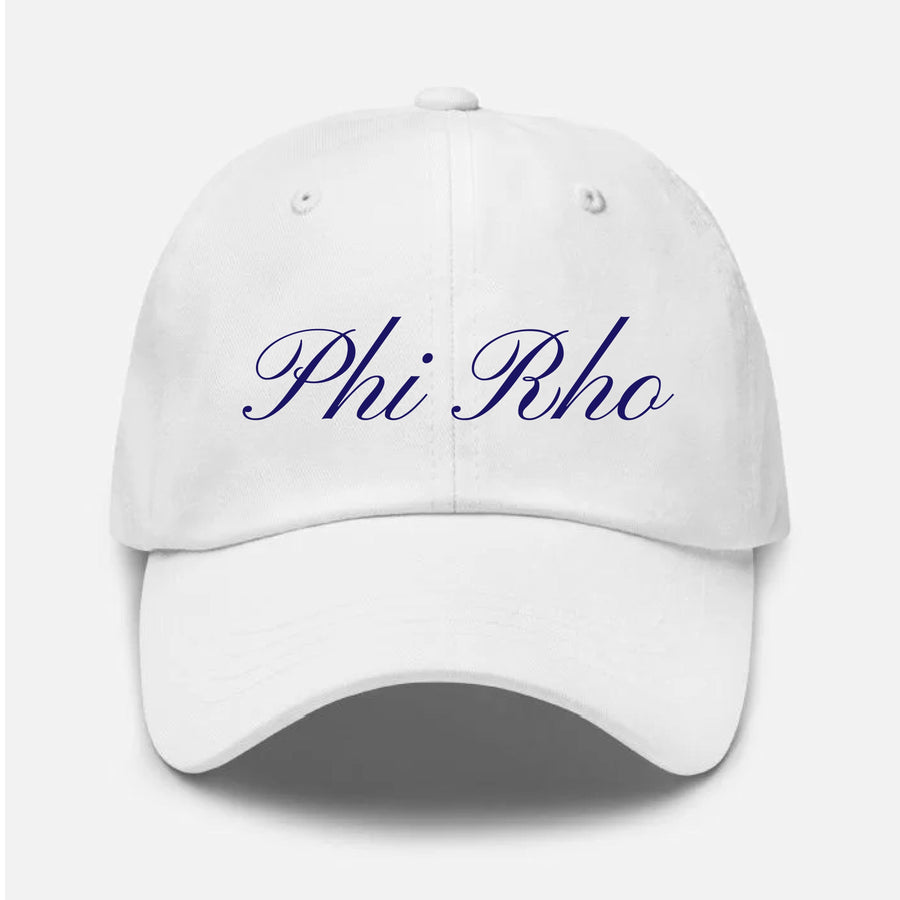 Ali & Ariel Cursive Dad Hat Phi Sigma Rho