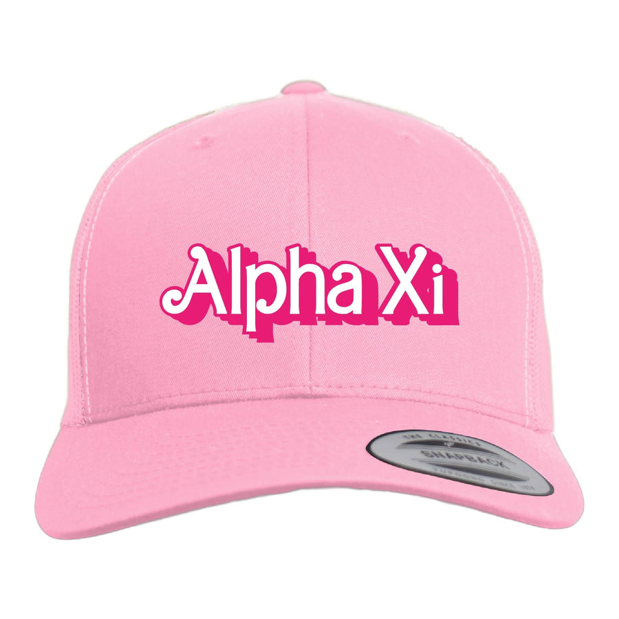 Ali & Ariel Dollhouse Trucker Hat (available for all sororities) Alpha Xi Delta