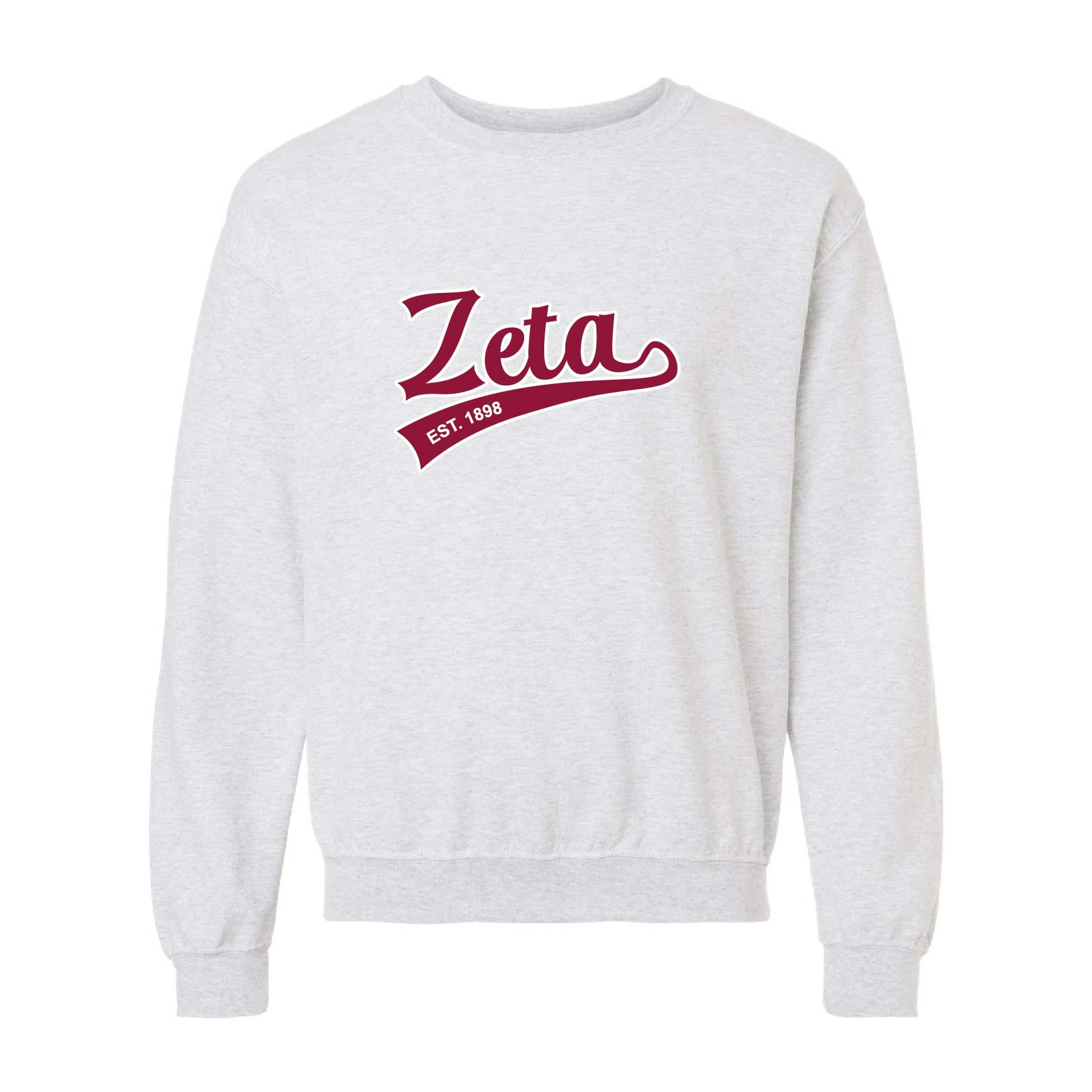 Ali & Ariel Embroidered Ash Sporty Crewneck
