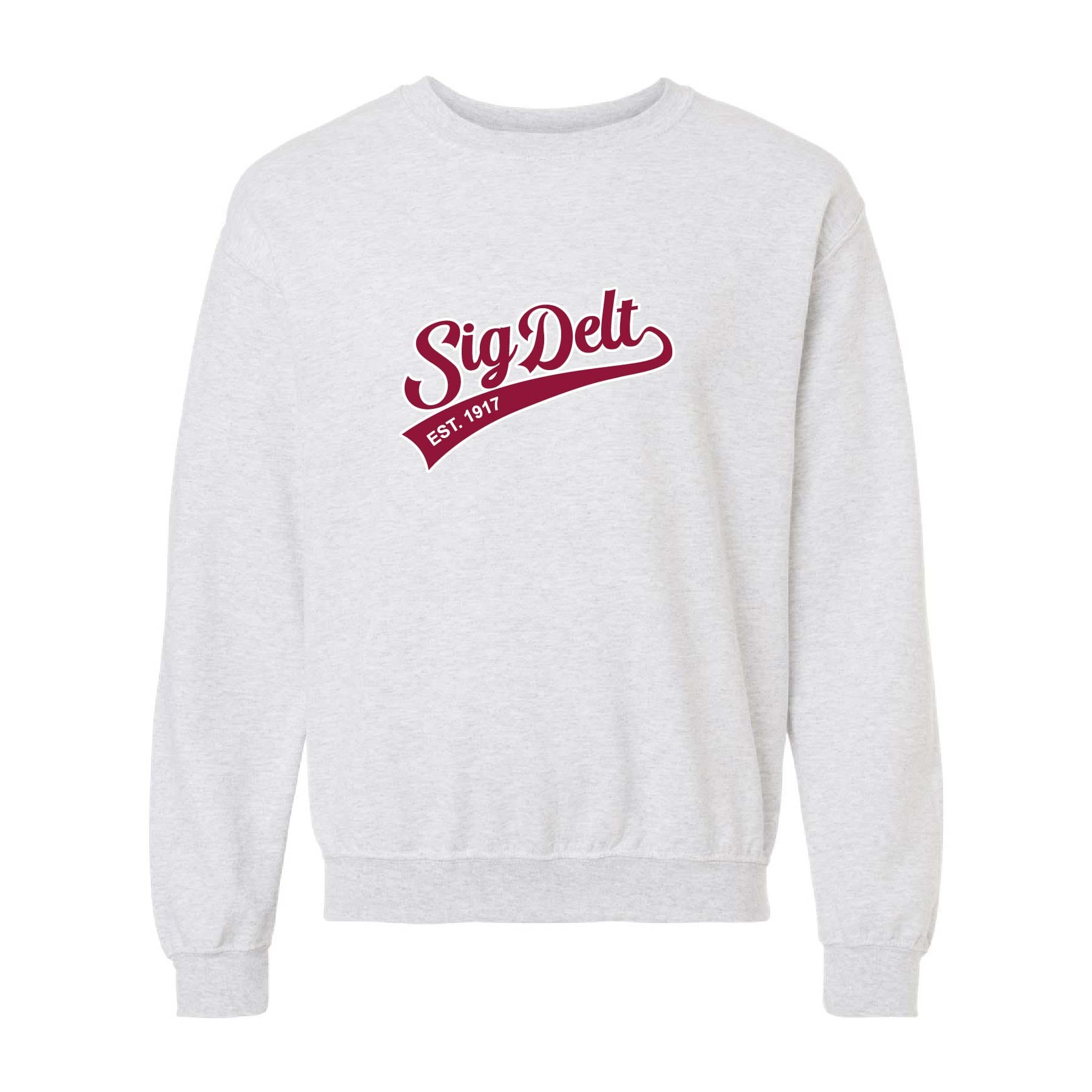 Ali & Ariel Embroidered Ash Sporty Crewneck