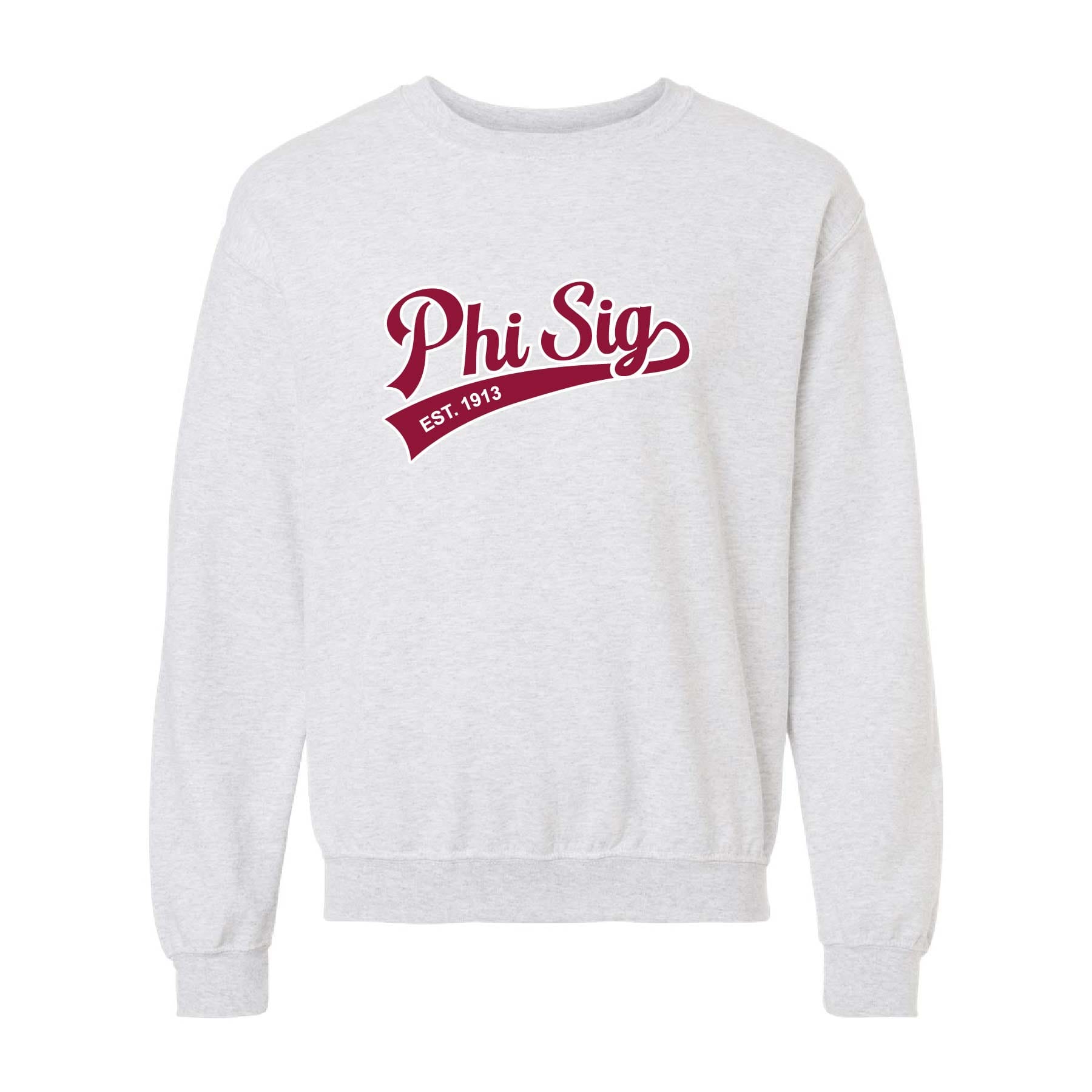 Ali & Ariel Embroidered Ash Sporty Crewneck