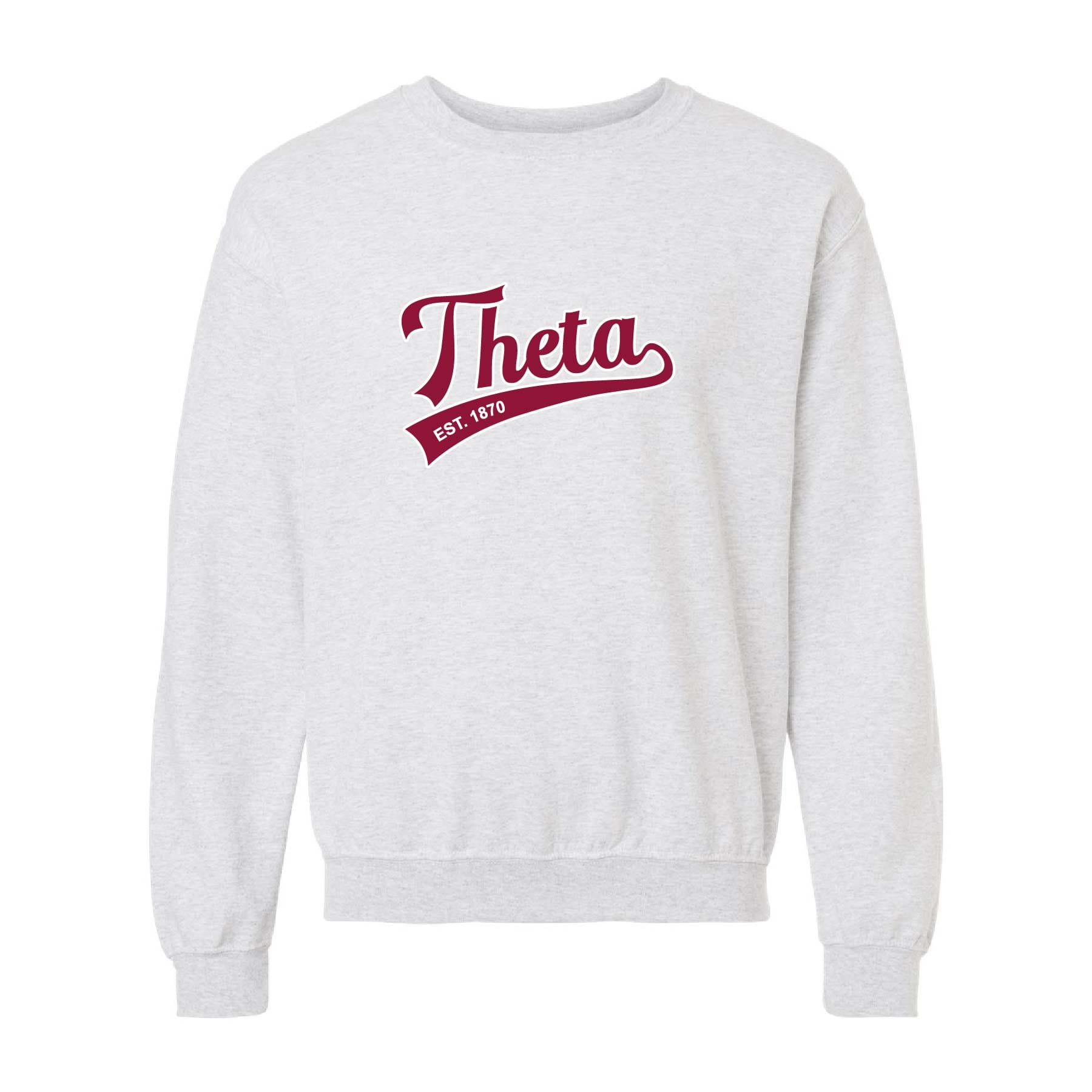 Ali & Ariel Embroidered Ash Sporty Crewneck