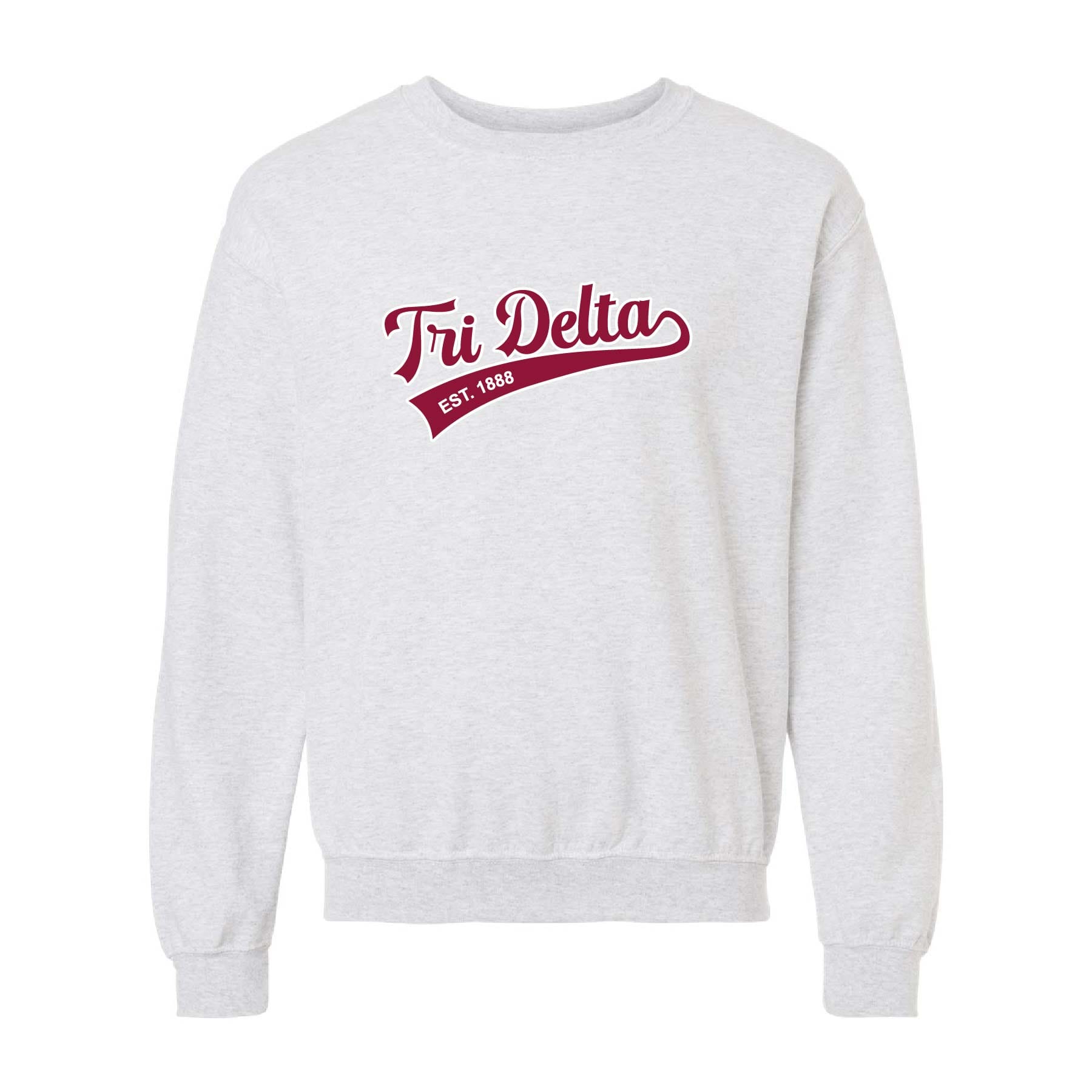 Ali & Ariel Embroidered Ash Sporty Crewneck
