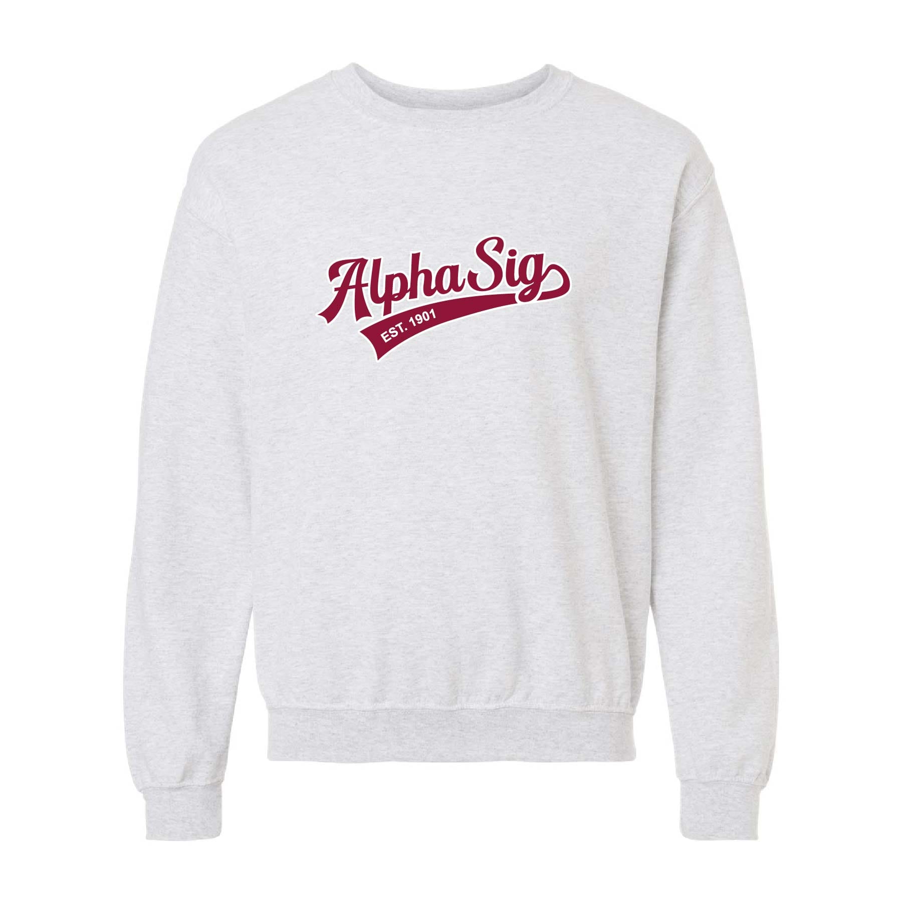 Ali & Ariel Embroidered Ash Sporty Crewneck