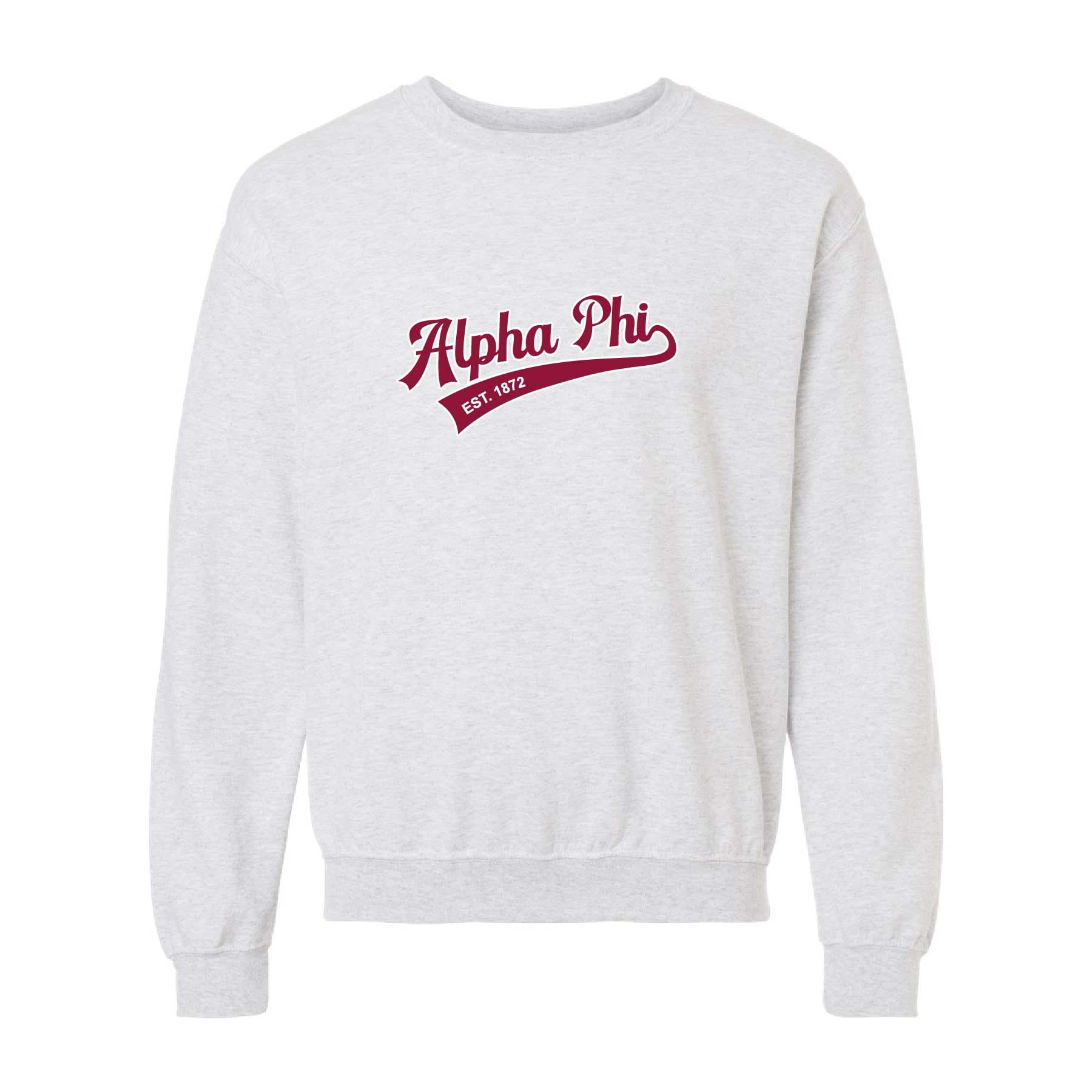 Ali & Ariel Embroidered Ash Sporty Crewneck