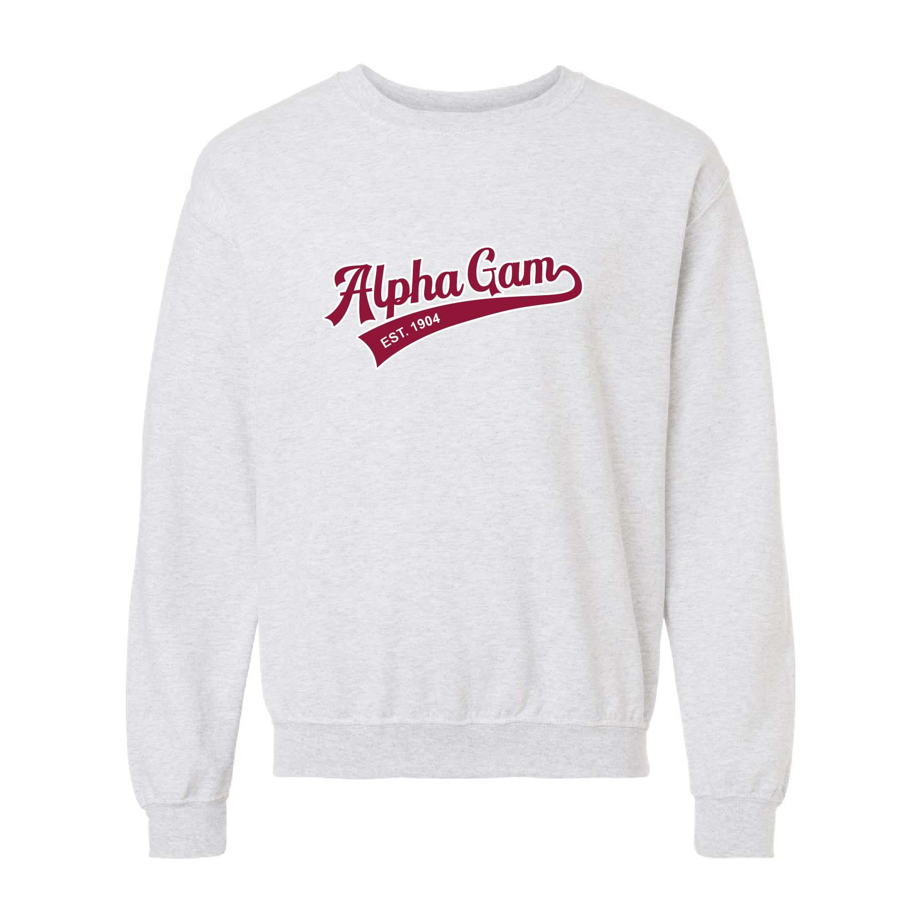 Ali & Ariel Embroidered Ash Sporty Crewneck