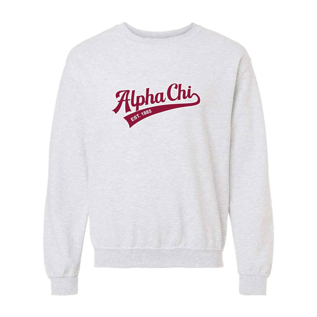 Ali & Ariel Embroidered Ash Sporty Crewneck