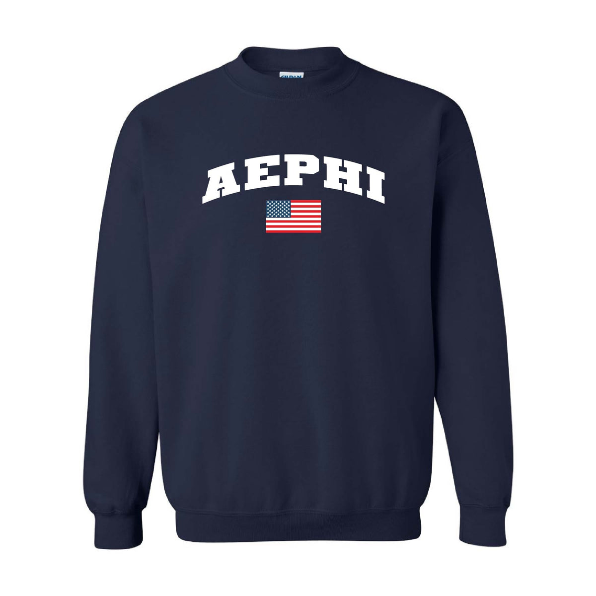 Ali & Ariel Embroidered Flag Crewneck Alpha Epsilon Phi / Medium