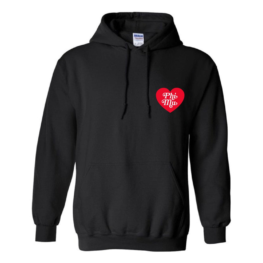 Ali & Ariel Embroidered Heart Hoodie