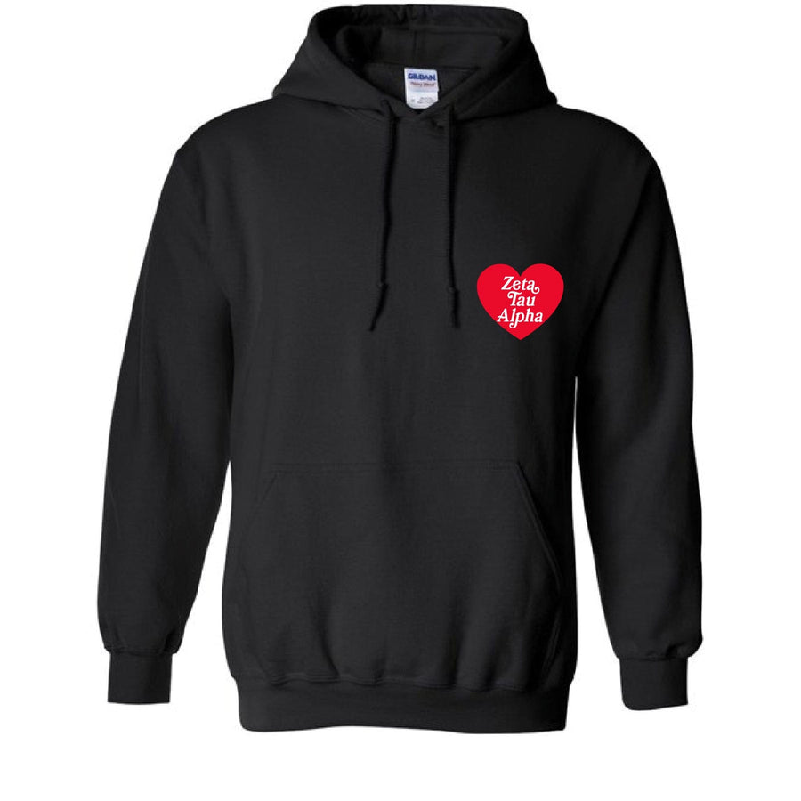 Ali & Ariel Embroidered Heart Hoodie