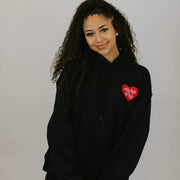 Ali & Ariel Embroidered Heart Hoodie