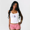 Ali & Ariel Embroidered Star Tank Top