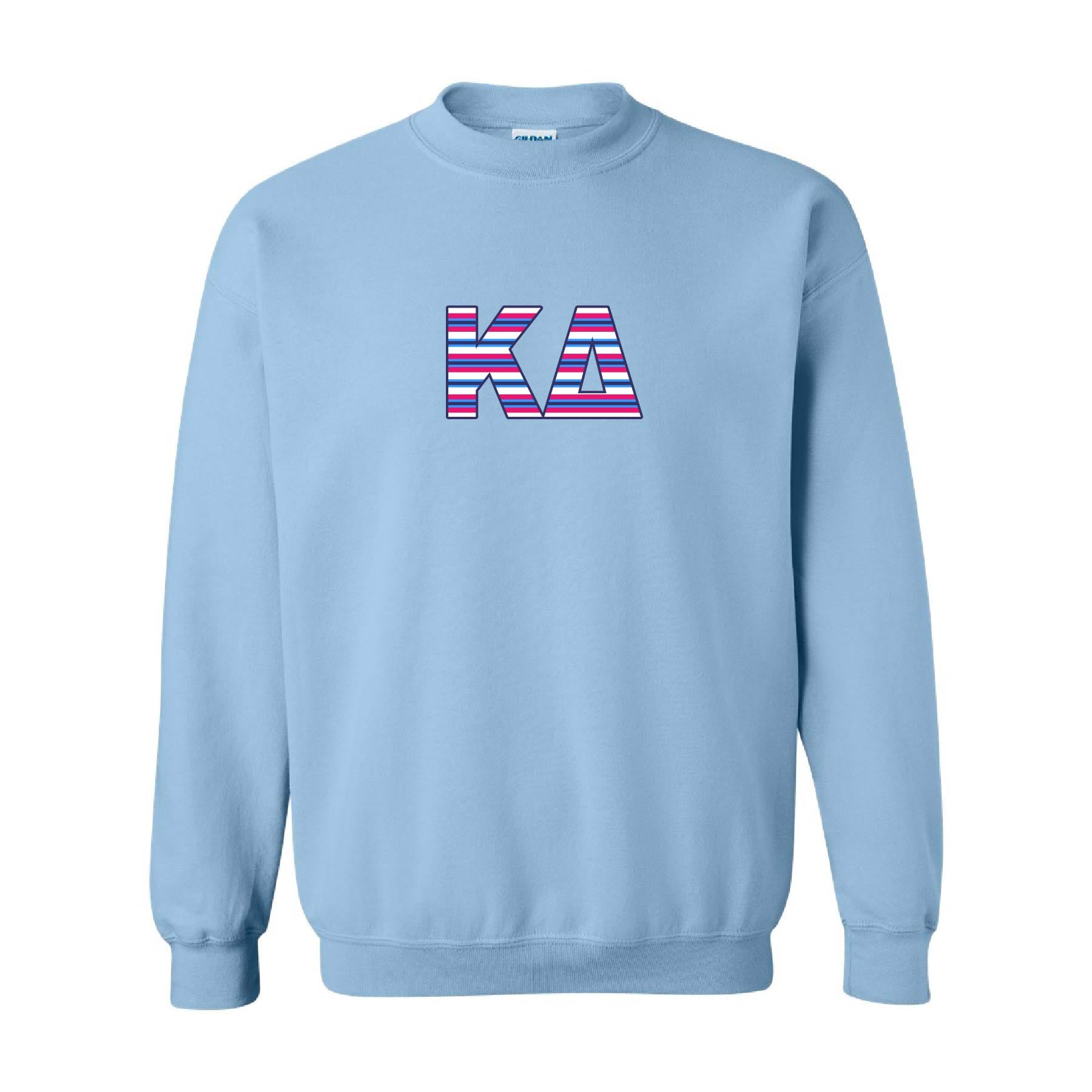 Ali & Ariel Embroidered Stripe Crewneck Kappa Delta / Medium