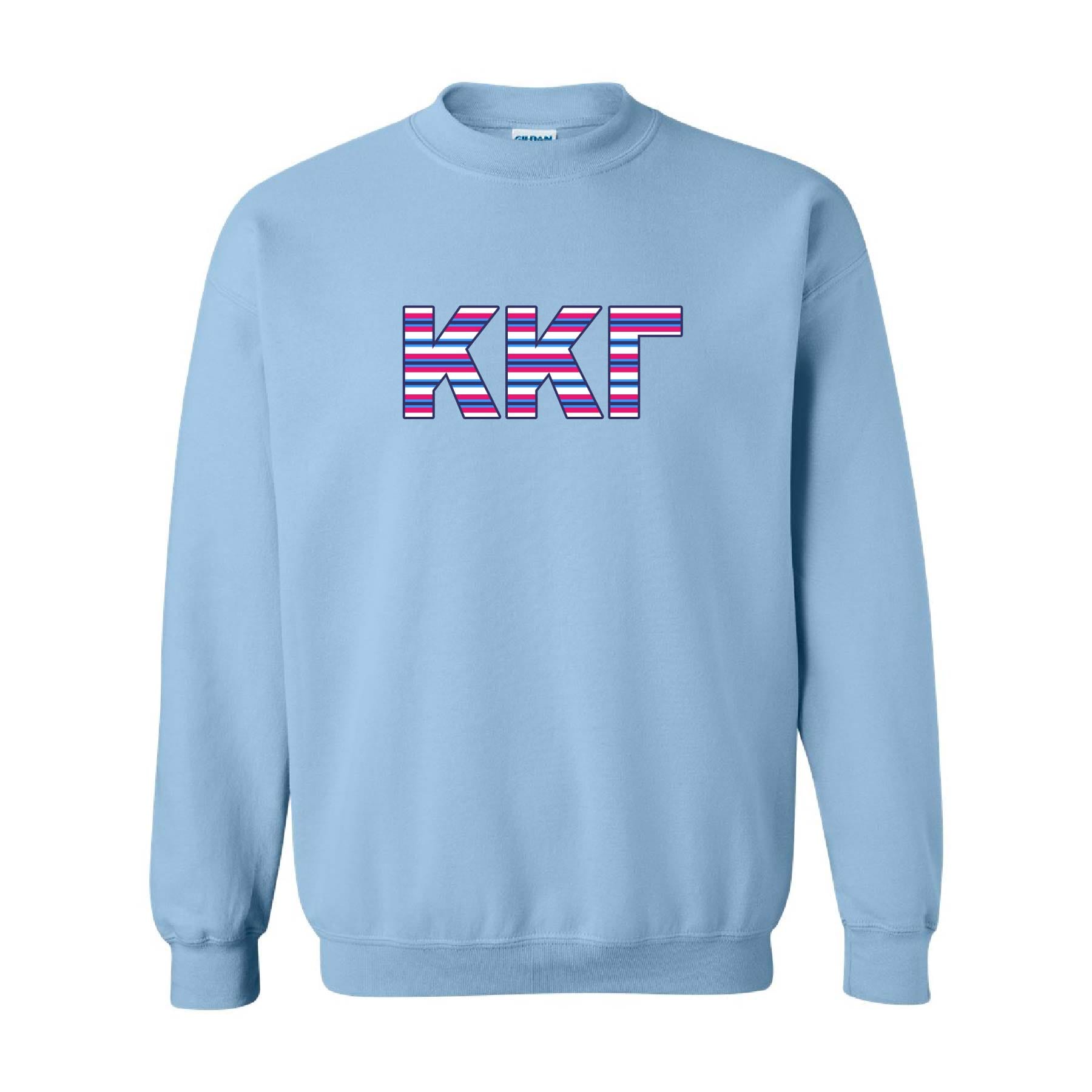 Ali & Ariel Embroidered Stripe Crewneck Kappa Kappa Gamma / Medium