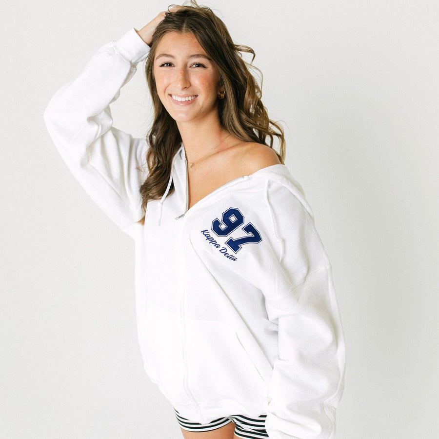 Ali & Ariel Embroidered Zip Up