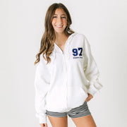 Ali & Ariel Embroidered Zip Up