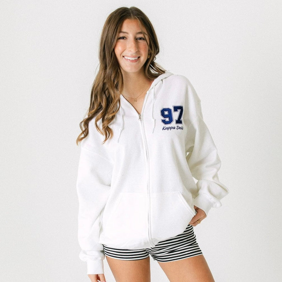 Ali & Ariel Embroidered Zip Up