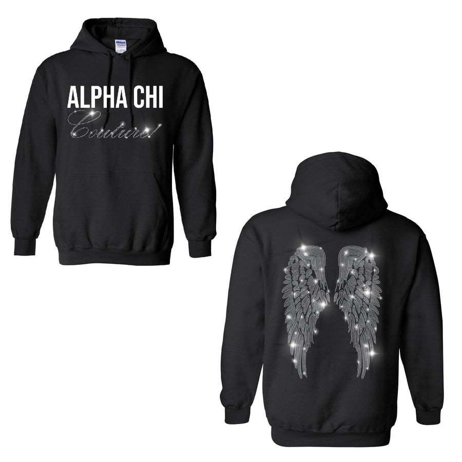 Ali & Ariel Faux Diamond Hoodie Alpha Chi Omega / Medium