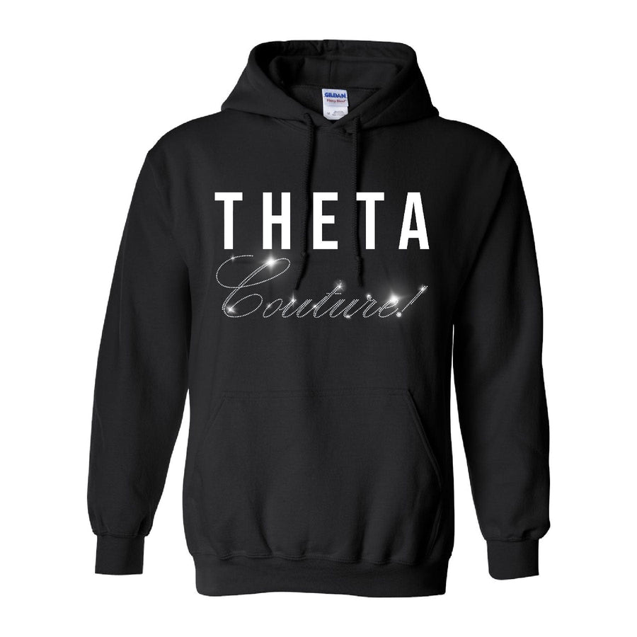 Ali & Ariel Faux Diamond Hoodie Kappa Alpha Theta / Medium