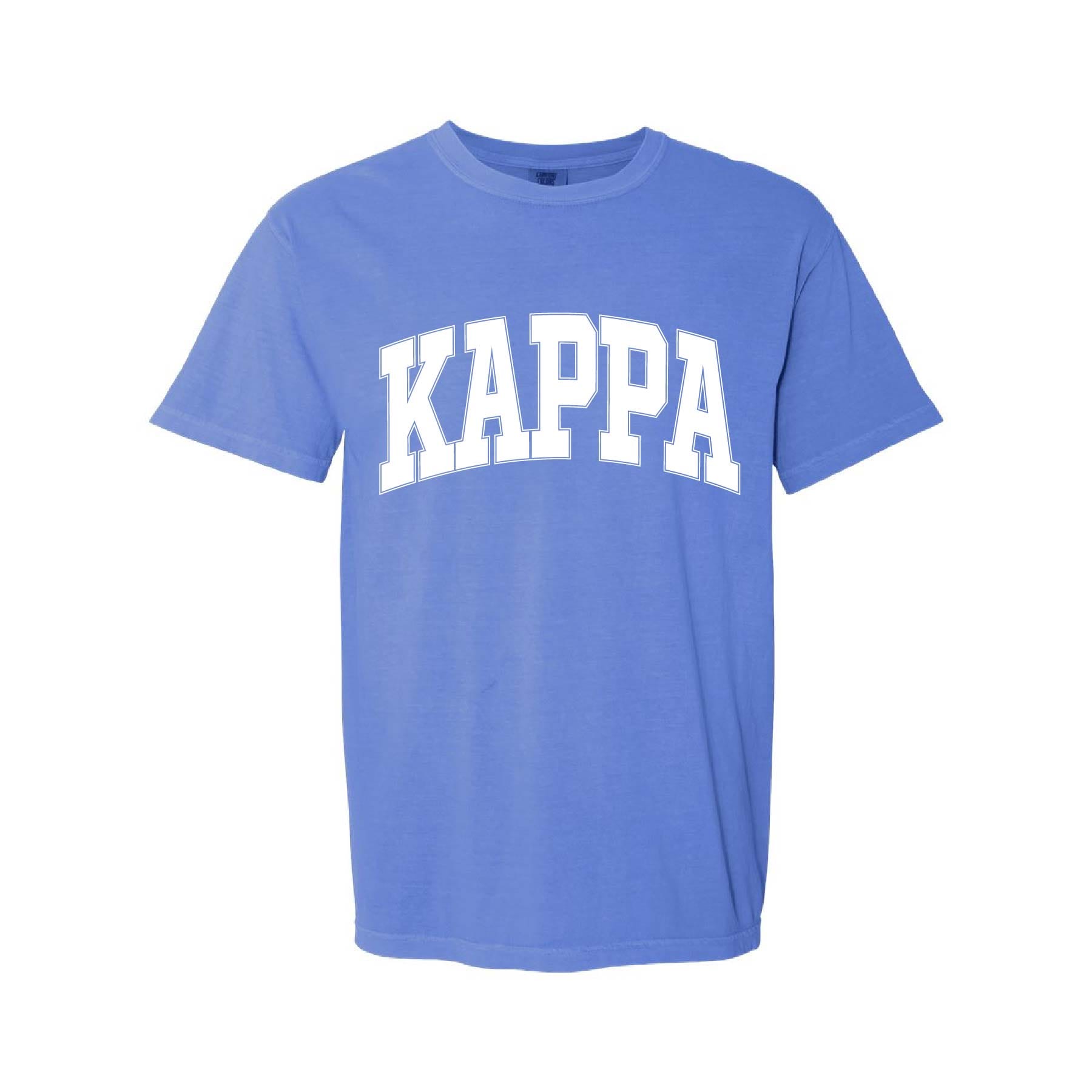 Ali & Ariel Flo Blue Comfort Colors Collegiate Tee Kappa Kappa Gamma / Medium