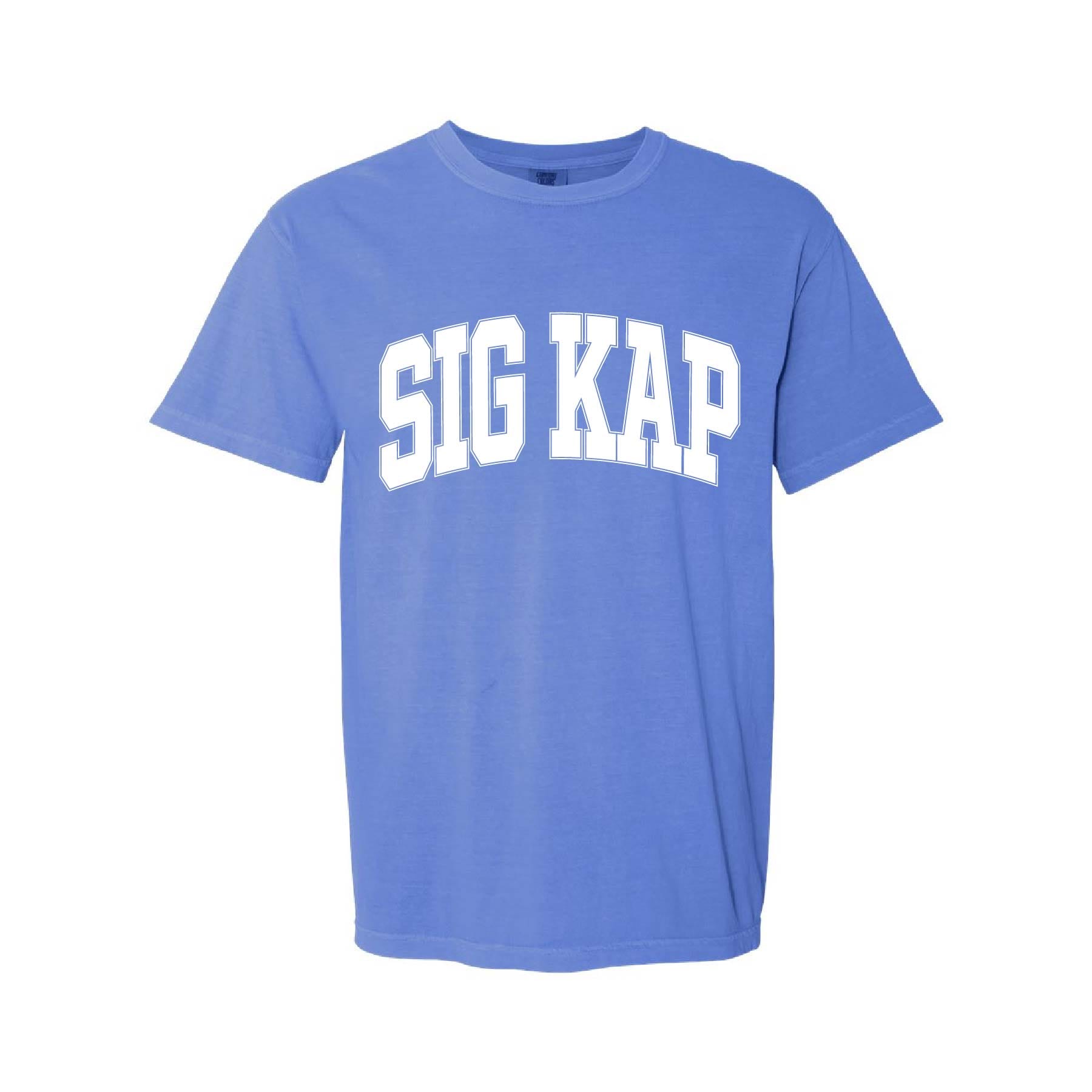 Ali & Ariel Flo Blue Comfort Colors Collegiate Tee Sigma Kappa / Medium