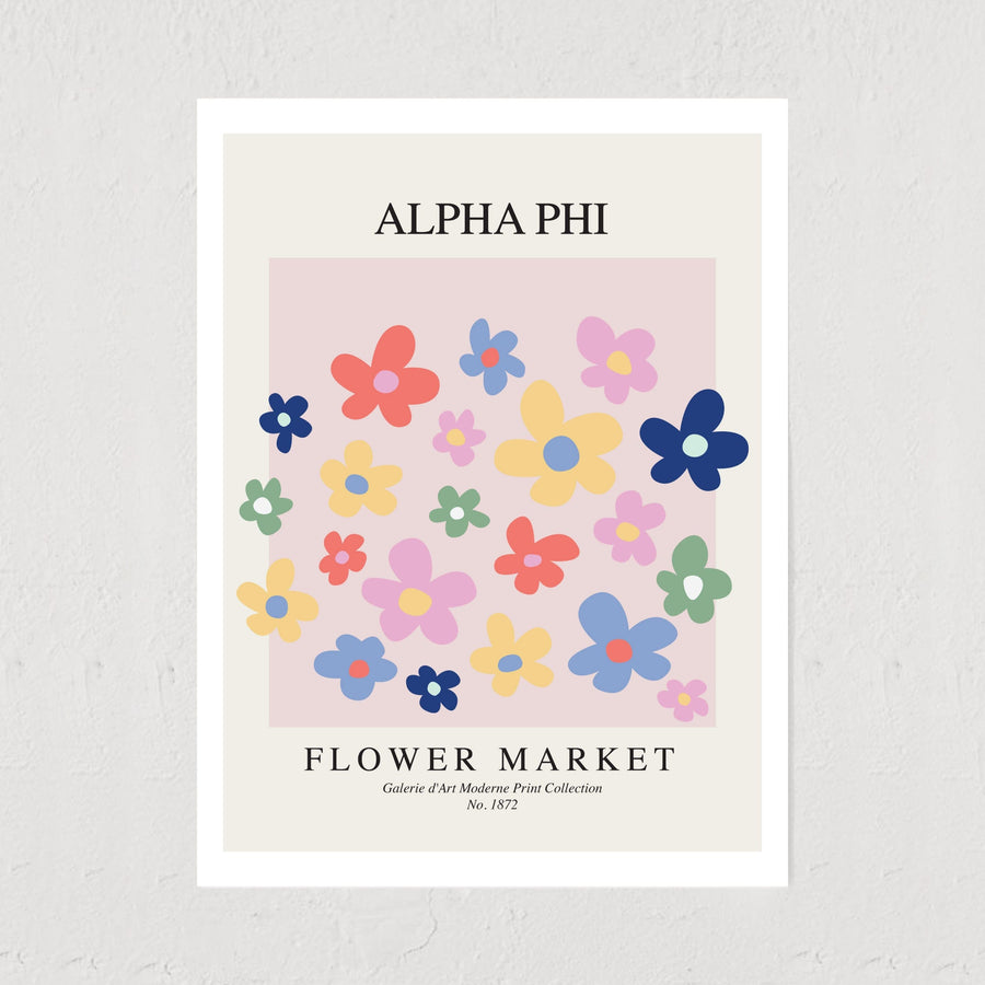 Ali & Ariel Flower Market Art Print Alpha Phi / 12x16
