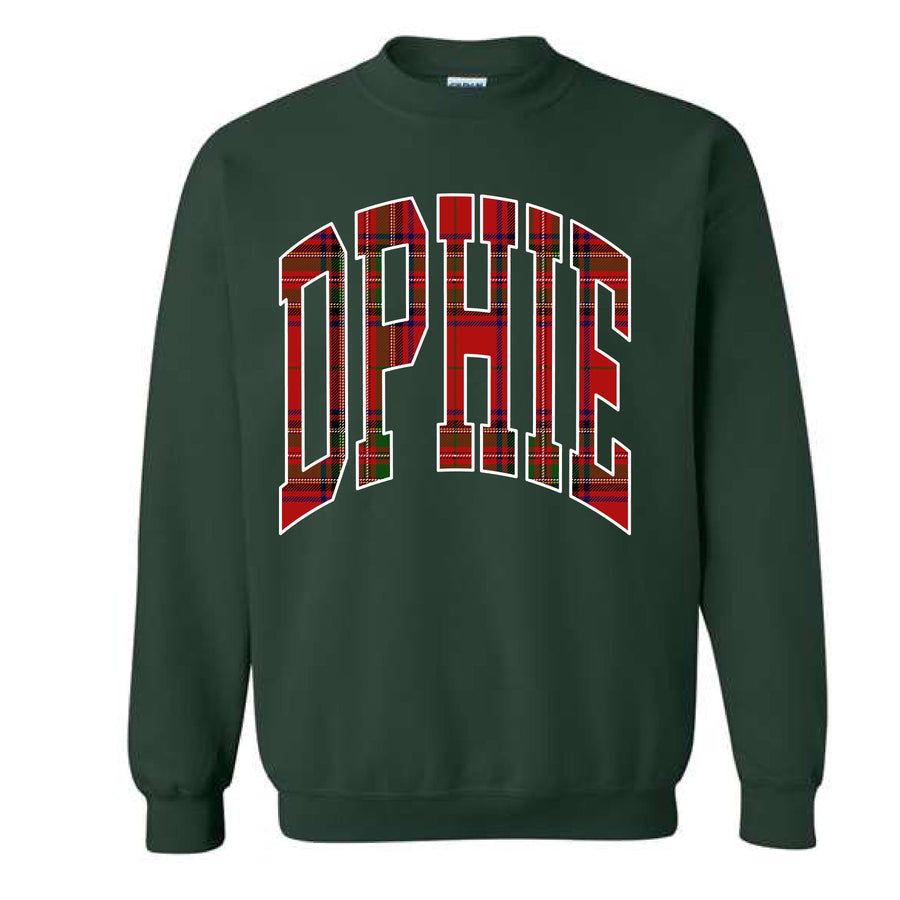 Ali & Ariel Forest Plaid Crewneck