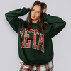 Ali & Ariel Forest Plaid Crewneck
