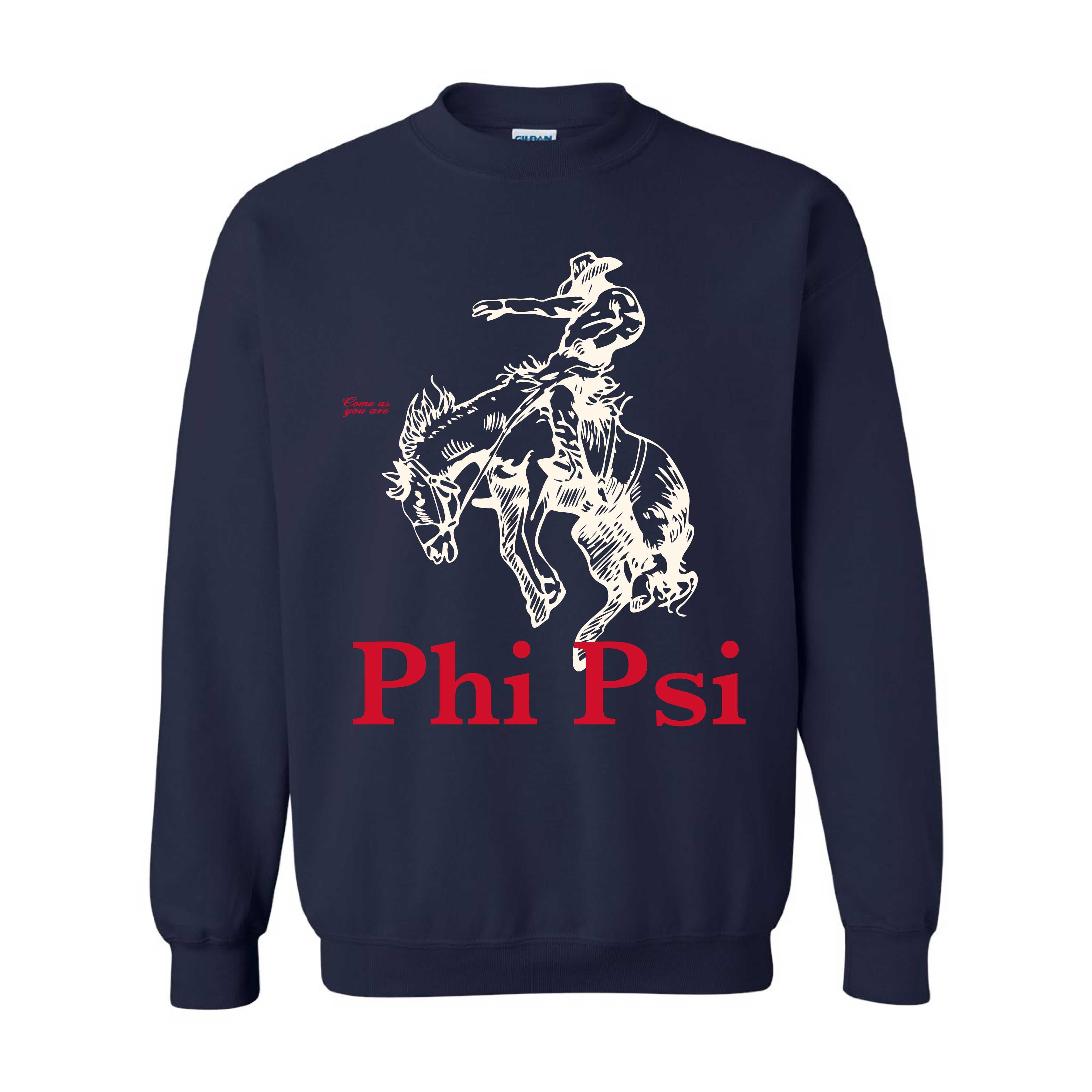 Ali & Ariel Fraternity Bronco Crewneck Phi Kappa Psi / Medium
