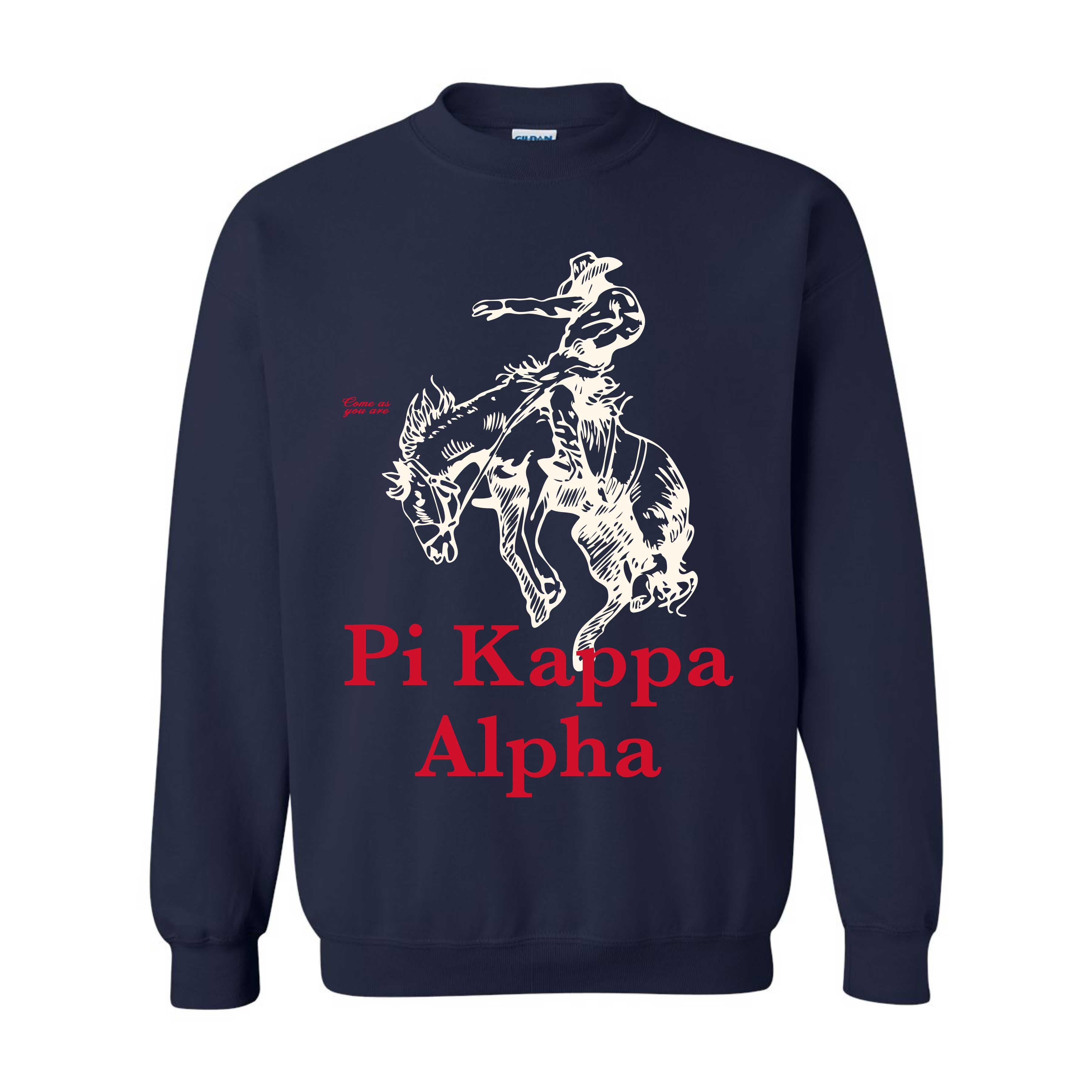 Ali & Ariel Fraternity Bronco Crewneck Pi Kappa Alpha / Medium