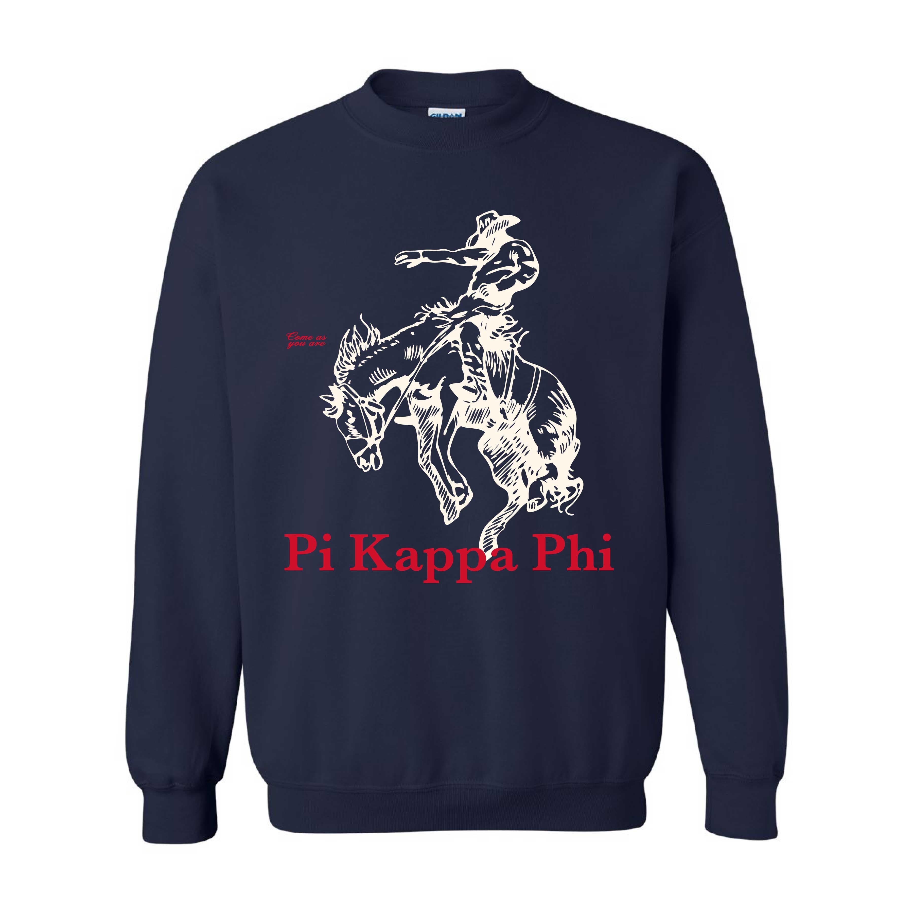 Ali & Ariel Fraternity Bronco Crewneck Pi Kappa Phi / Medium