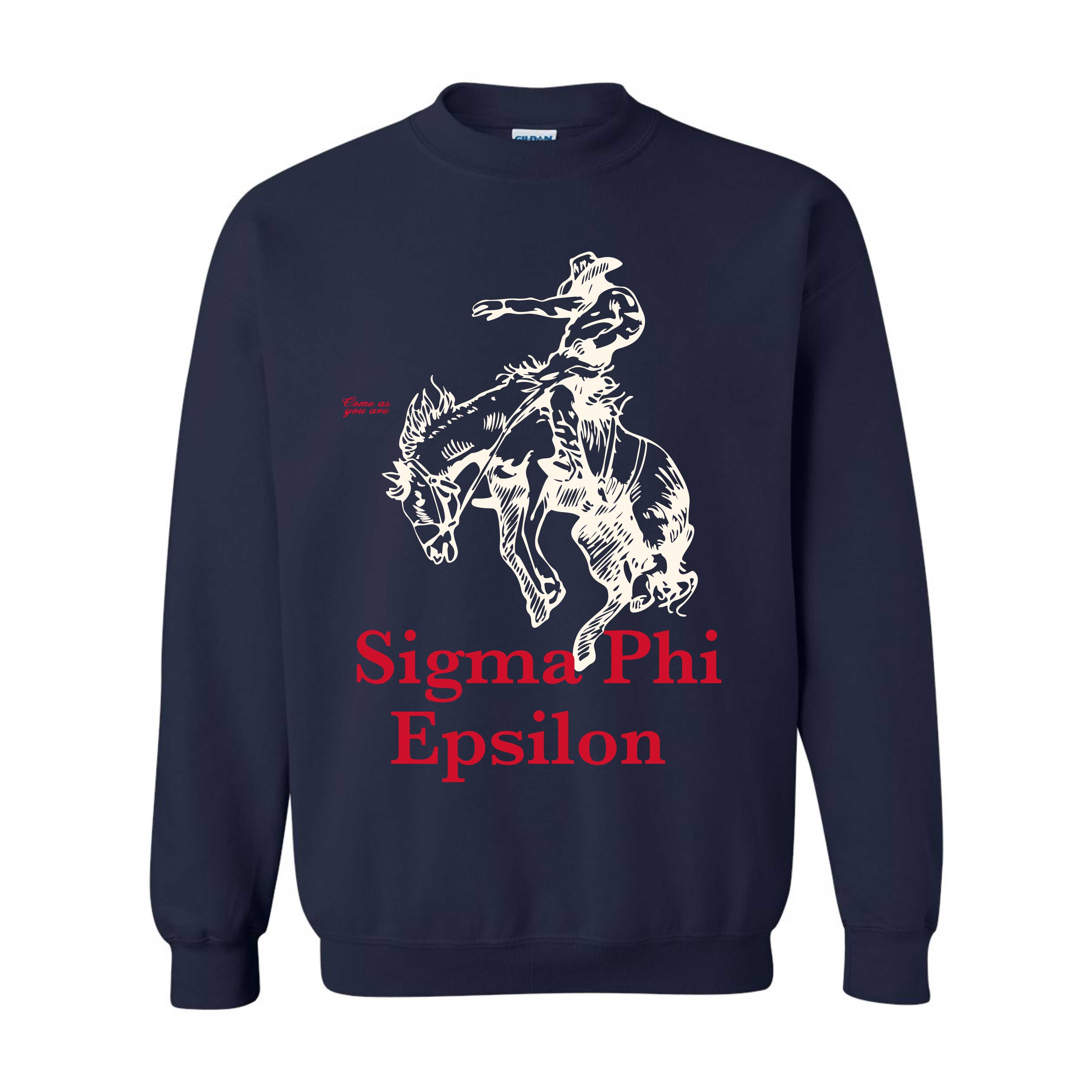 Ali & Ariel Fraternity Bronco Crewneck Sigma Phi Epsilon / Medium