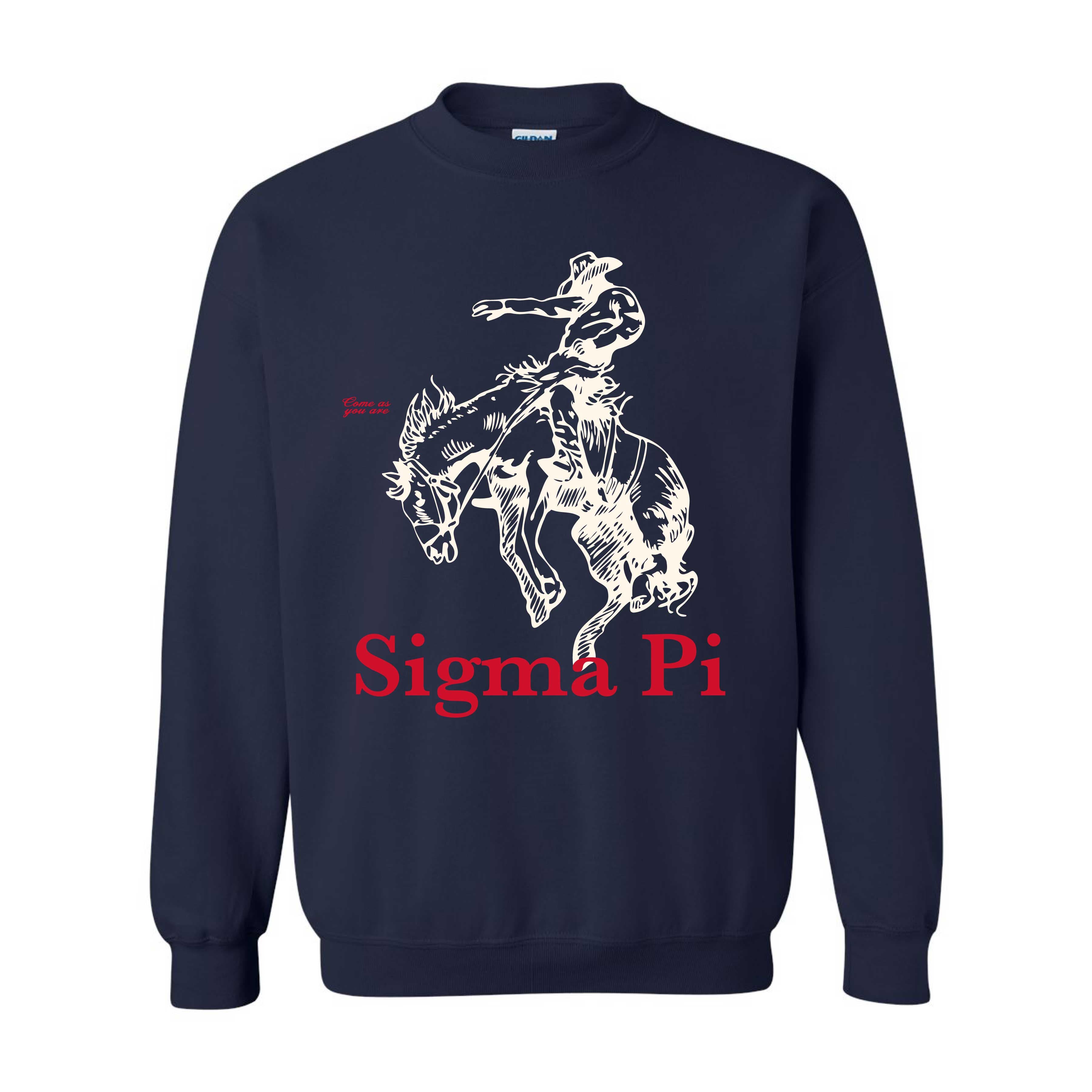 Ali & Ariel Fraternity Bronco Crewneck Sigma Pi / Medium