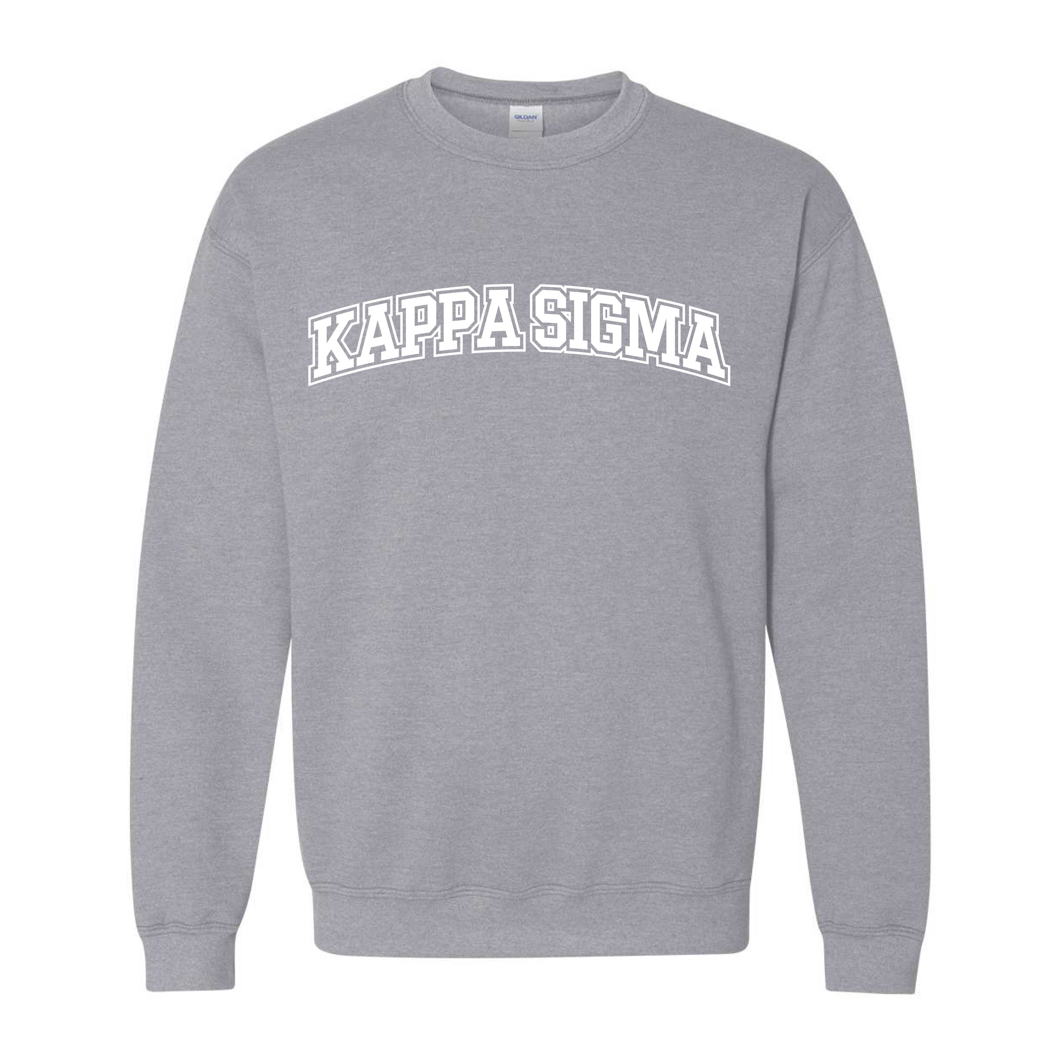 Ali & Ariel Fraternity Grey Collegiate Crewneck Kappa Sigma / Medium
