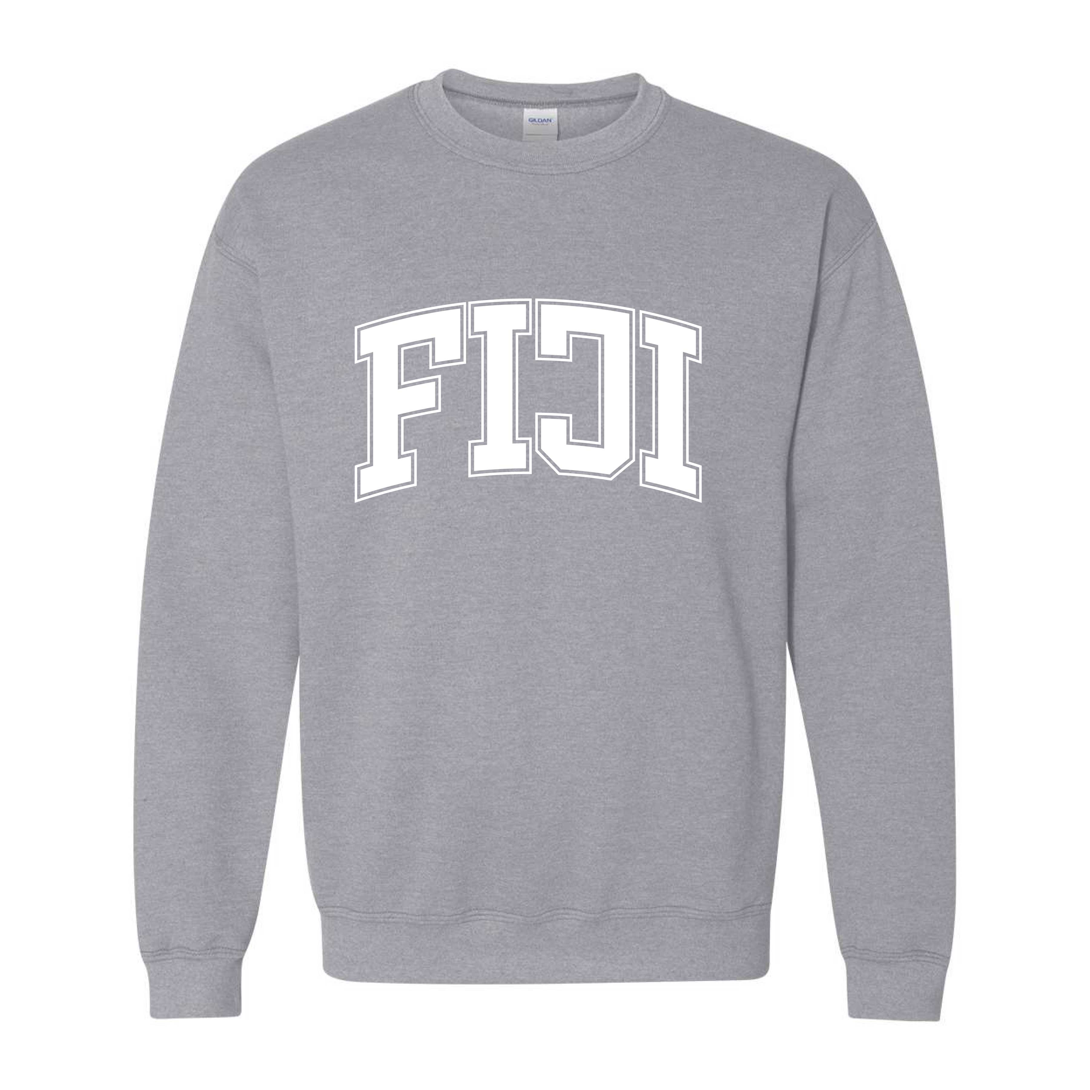 Ali & Ariel Fraternity Grey Collegiate Crewneck Phi Gamma Delta / Medium